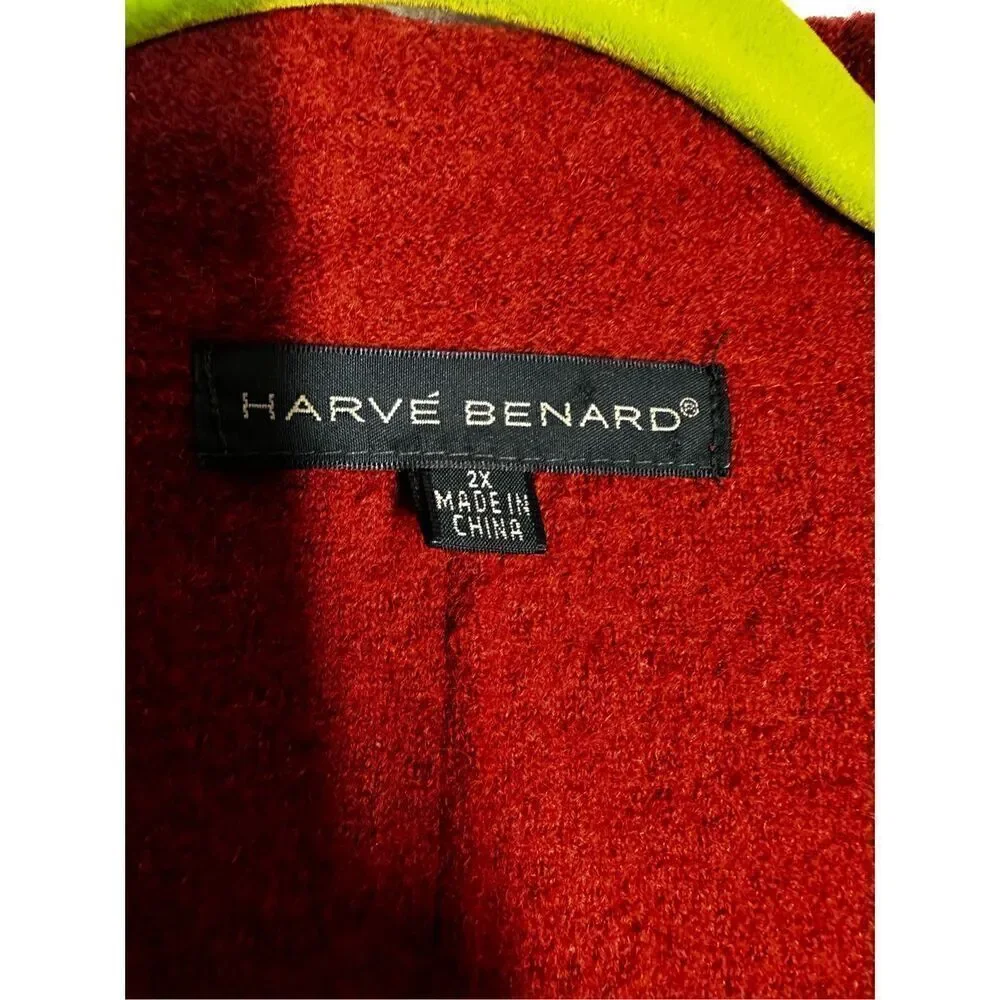 VTG Harve Bénard Women’s Wool Blazer 2 Buttons Pockets Size 2X See Description